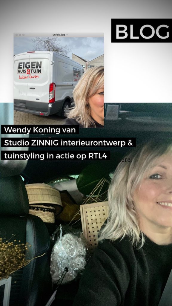 Wendy van Studio Zinnig in Eigen Huis & Tuin Lekker Leven op RTL4