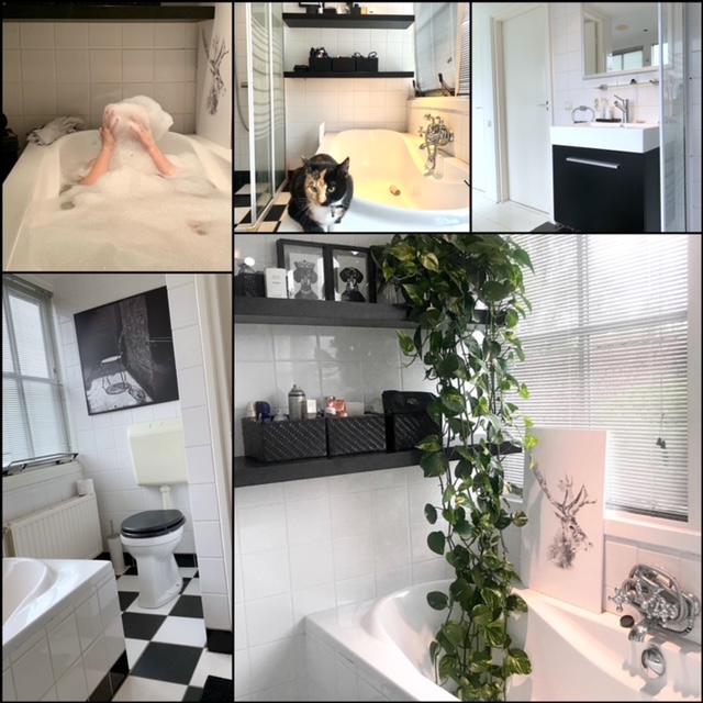 collage bestaande badkamer